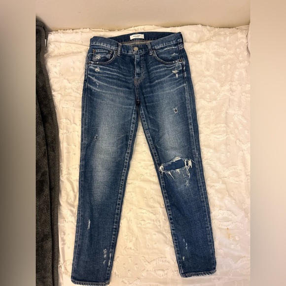 Moussy Denim - Mousy Vintage Glendale Distressed Skinny Denim Jeans, 28